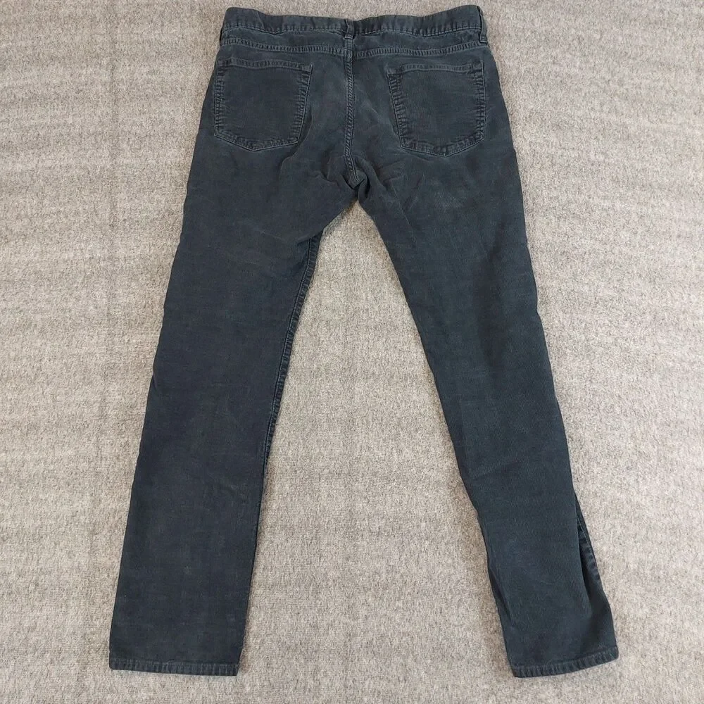 J.Crew Slim Fit Corduroy Pants Men's 34x32 (Fit 35x30) Navy Blue Style 484